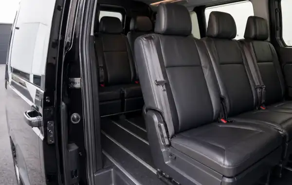 Maxi taxi interior for families groups and prams