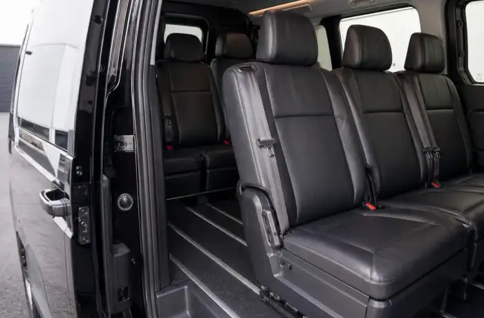 Spacious maxi taxi interior for family and group transport