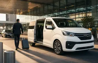 Maxi taxi luggage space for hotel and airport transfers